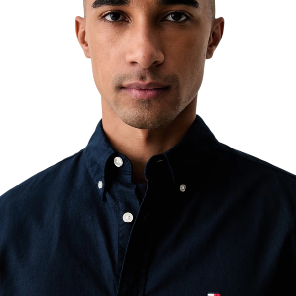 Tommy Hilfiger - Ανδρικό Πουκάμισο Oxford Shirt Regular Fit DM0DM23711-C1G Μπλε Σκούρο DM0DM23711-C1G