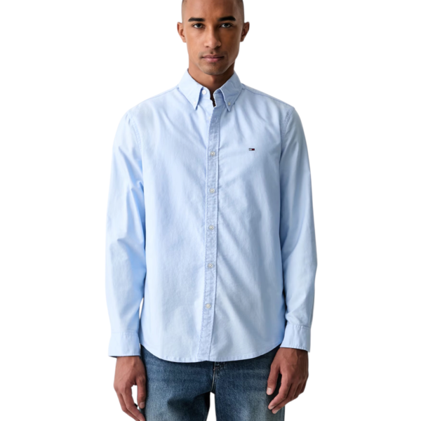 Tommy Hilfiger - Ανδρικό Πουκάμισο Oxford Shirt Regular Fit DM0DM23711-C3Q Γαλάζιο