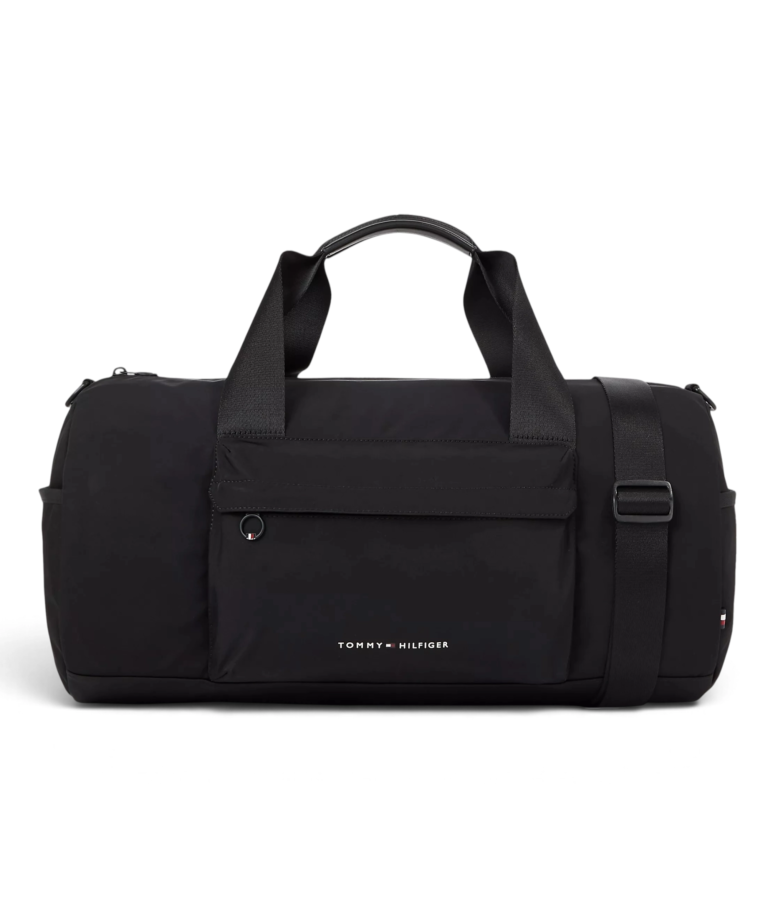 Tommy Hilfiger - Ανδρικό Σακ Βουαγιάζ Th Established Duffle AM0AM08019-BDS Μαύρο