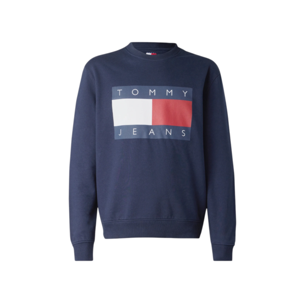 Tommy Hilfiger - Ανδρικό Φούτερ Big Flag Regular Fit DM0DM22643-0GY Μπλε DM0DM22643-0GY