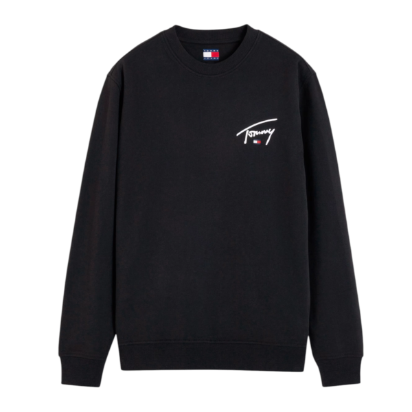 Tommy Hilfiger - Ανδρικό Φούτερ TJM Entry Signature Regular Fit DM0DM23589-BDS Μαύρο