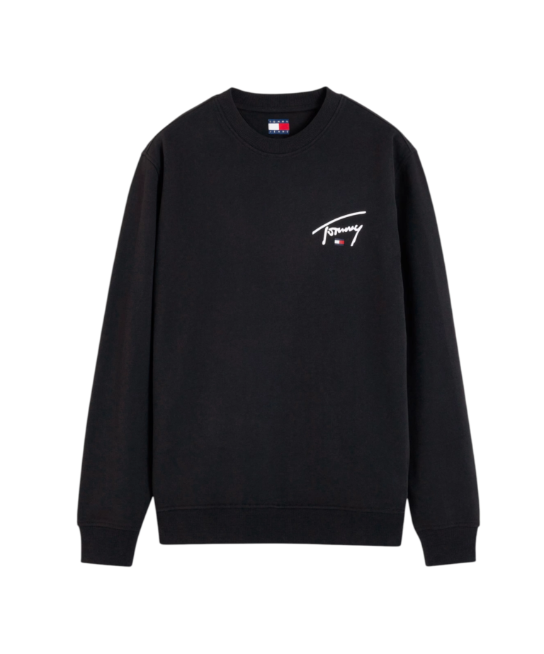 Tommy Hilfiger - Ανδρικό Φούτερ TJM Entry Signature Regular Fit DM0DM23589-BDS Μαύρο