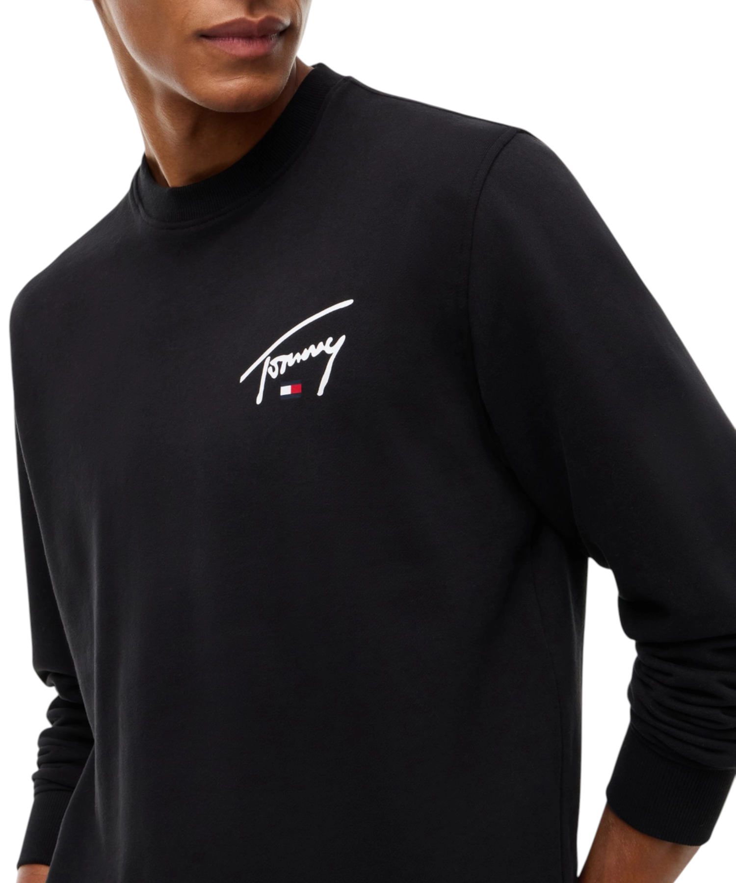 Tommy Hilfiger – Ανδρικό Φούτερ TJM Entry Signature Regular Fit DM0DM23589-BDS Μαύρο (2) Tommy Hilfiger - Ανδρικό Φούτερ TJM Entry Signature Regular Fit DM0DM23589-BDS Μαύρο DM0DM23589-BDS