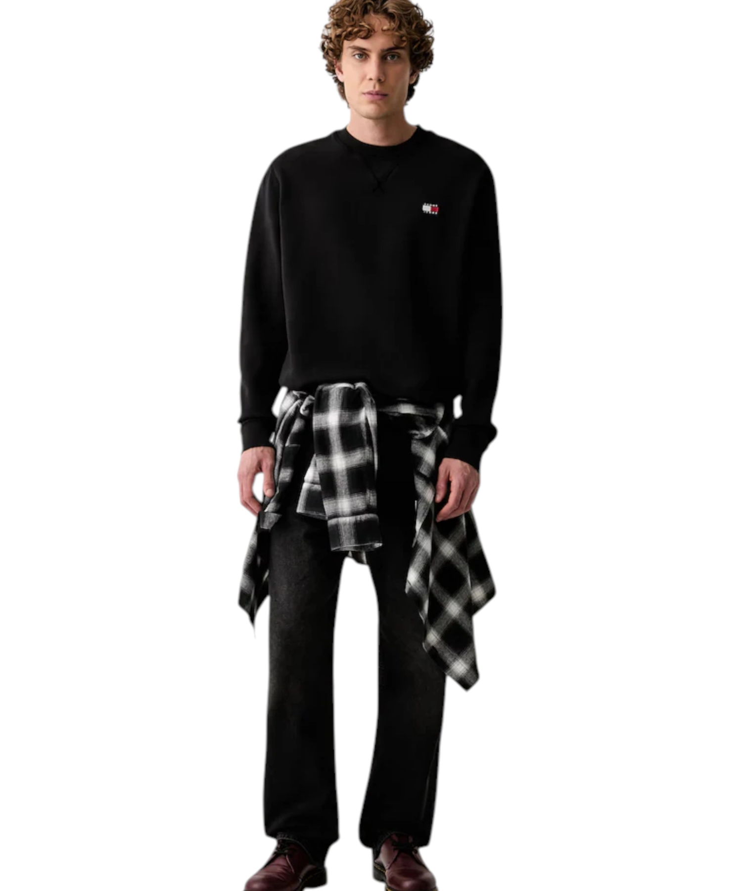 Tommy Hilfiger – Ανδρικό Φούτερ TJM Reg Badge Crew DM0DM23607-BDS Μαύρο (2) Tommy Hilfiger - Ανδρικό Φούτερ TJM Reg Badge Crew DM0DM23607-BDS Μαύρο DM0DM23607-BDS