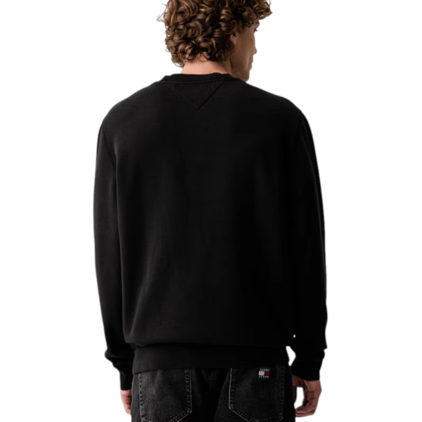 Tommy Hilfiger - Ανδρικό Φούτερ TJM Reg Badge Crew DM0DM23607-BDS Μαύρο DM0DM23607-BDS