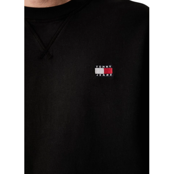 Tommy Hilfiger - Ανδρικό Φούτερ TJM Reg Badge Crew DM0DM23607-BDS Μαύρο DM0DM23607-BDS