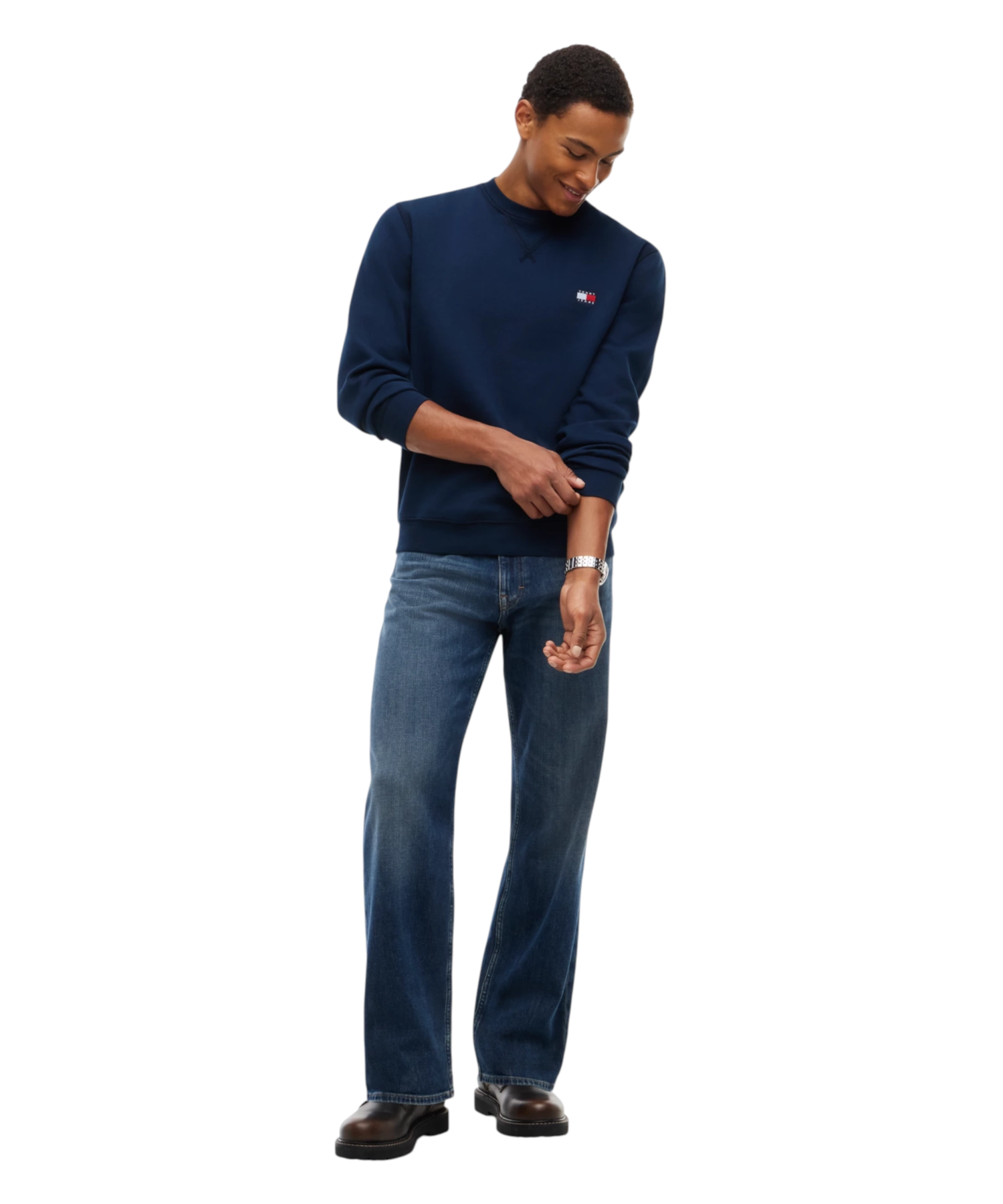 Tommy Hilfiger – Ανδρικό Φούτερ TJM Reg Badge Crew DM0DM23607-C1G Μπλε Σκούρο (1) Tommy Hilfiger - Ανδρικό Φούτερ TJM Reg Badge Crew DM0DM23607-C1G Μπλε Σκούρο DM0DM23607-C1G