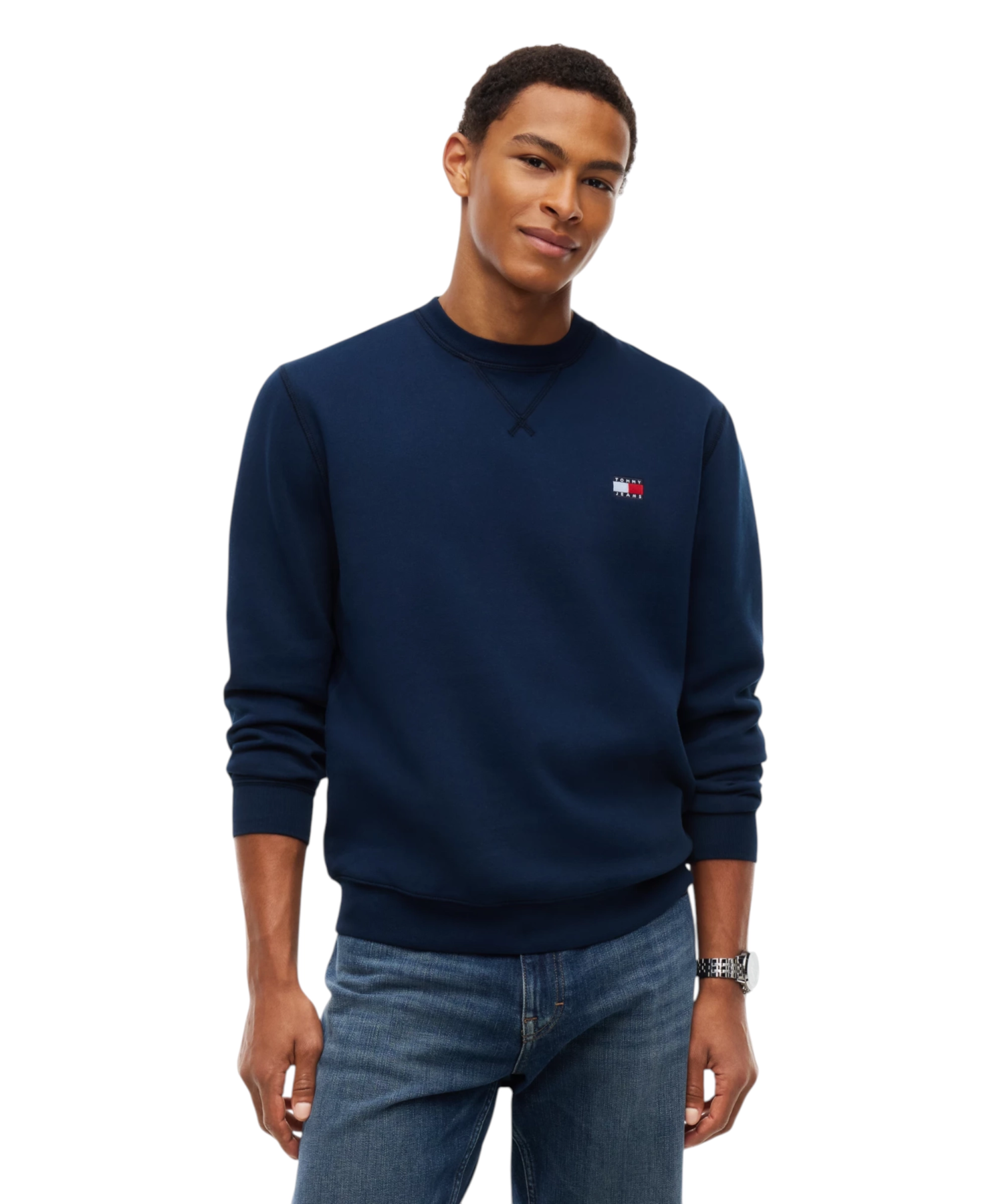 Tommy Hilfiger - Ανδρικό Φούτερ TJM Reg Badge Crew DM0DM23607-C1G Μπλε Σκούρο (6) Tommy Hilfiger - Ανδρικό Φούτερ TJM Reg Badge Crew DM0DM23607-C1G Μπλε Σκούρο DM0DM23607-C1G