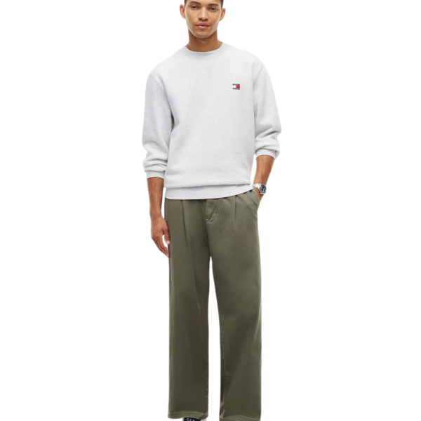 Tommy Hilfiger - Ανδρικό Φούτερ TJM Reg Badge Crew DM0DM23607-P08 Γκρι DM0DM23607-P08