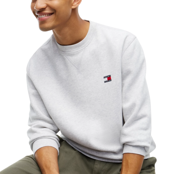 Tommy Hilfiger - Ανδρικό Φούτερ TJM Reg Badge Crew DM0DM23607-P08 Γκρι DM0DM23607-P08