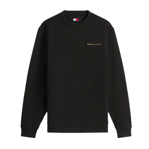 Tommy Hilfiger - Ανδρικό Φούτερ Tjm Linear Regular Fit DM0DM20249-BDS Μαύρο DM0DM20249-BDS