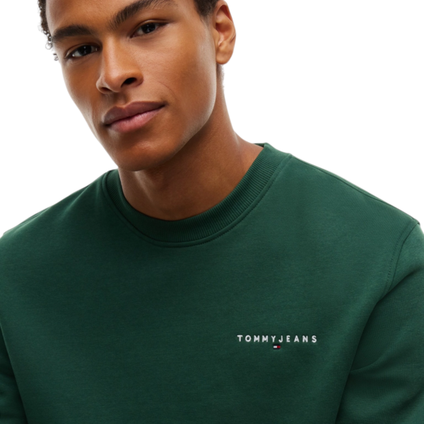 Tommy Hilfiger - Ανδρικό Φούτερ Tjm Linear Regular Fit DM0DM20249-MBM Πράσινο DM0DM20249-MBM