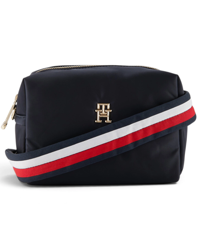 Tommy Hilfiger - Γυναικεία Τσάντα Th Flow Lrg Crossover Solid AW0AW14686-DW6 Μπλε