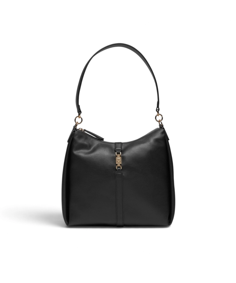 Tommy Hilfiger - Γυναικεία Τσάντα Ώμου Th Feminine Hobo AW0AW15713-BDS Μαύρο