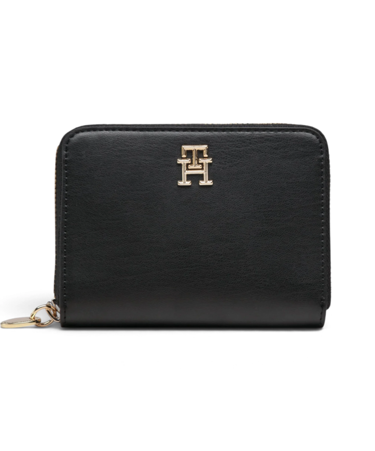 Tommy Hilfiger - Γυναικείο Μικρό Πορτοφόλι Th Chic Med Za AW0AW14636-BDS Μαύρο