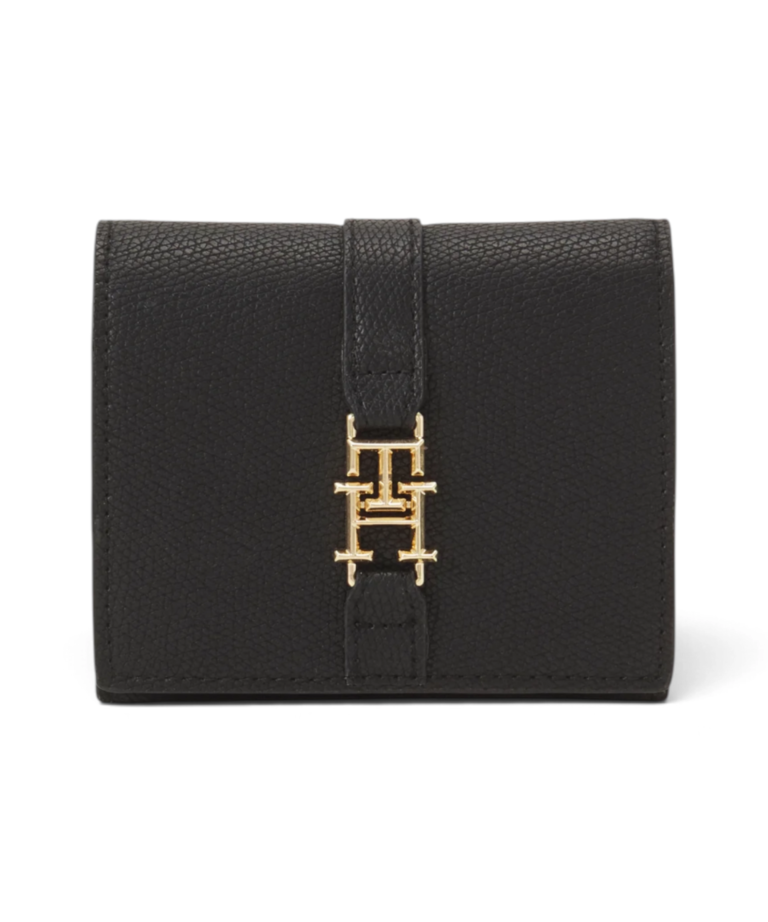 Tommy Hilfiger - Γυναικείο Μικρό Πορτοφόλι Th Small Flap Wallet AW0AW14631-BDS Μαύρο