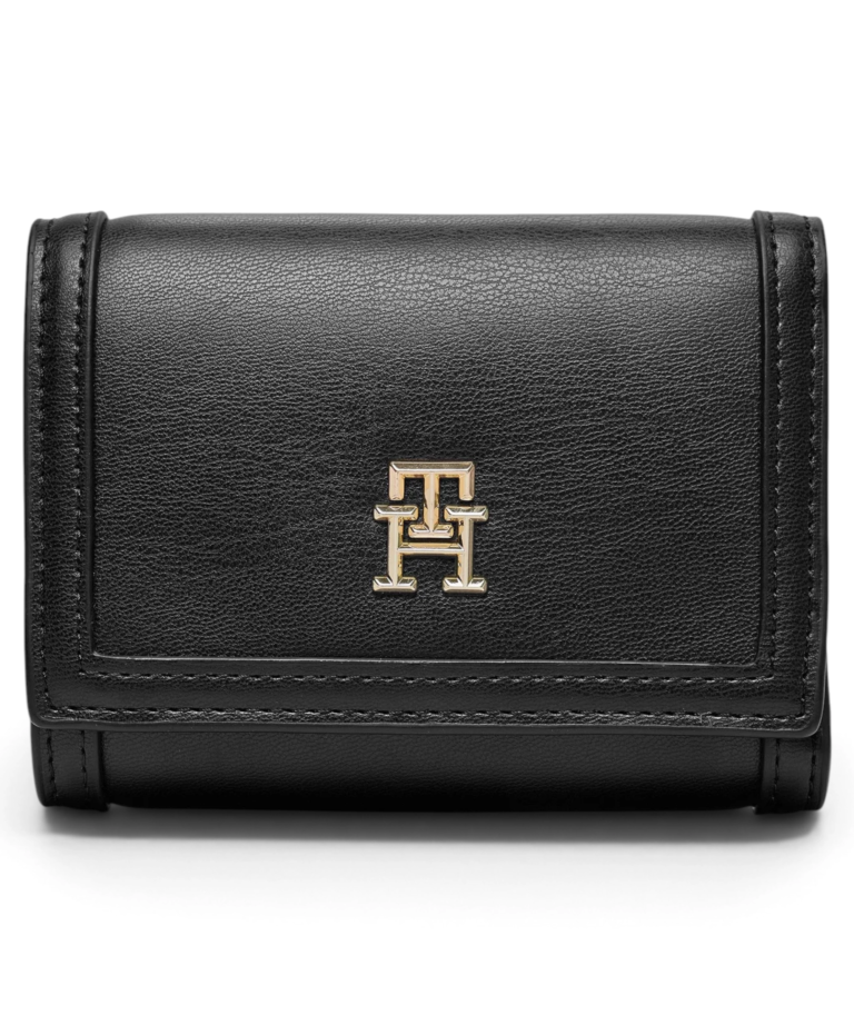 Tommy Hilfiger - Γυναικείο Πορτοφόλι City Med Flap Wallet AW0AW15746-BDS Μαύρο