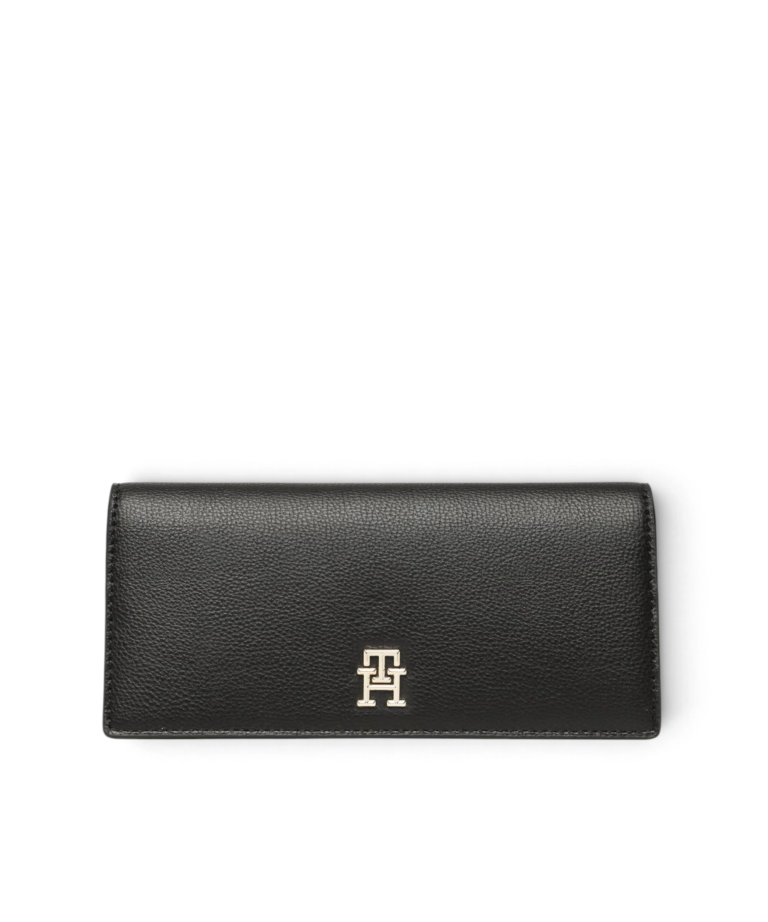 Tommy Hilfiger - Γυναικείο Μεγάλο Πορτοφόλι Th Casual Large Wallet AW0AW14638-BDS Μαύρο