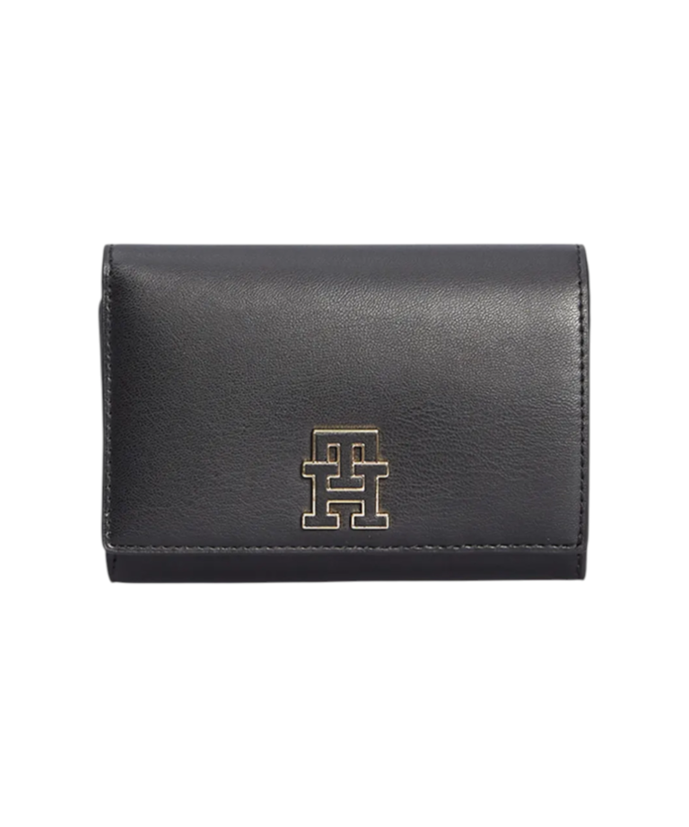 Tommy Hilfiger - Γυναικείο Πορτοφόλι Th Chic Med Flap Wallet AW0AW14887-BDS Μαύρο