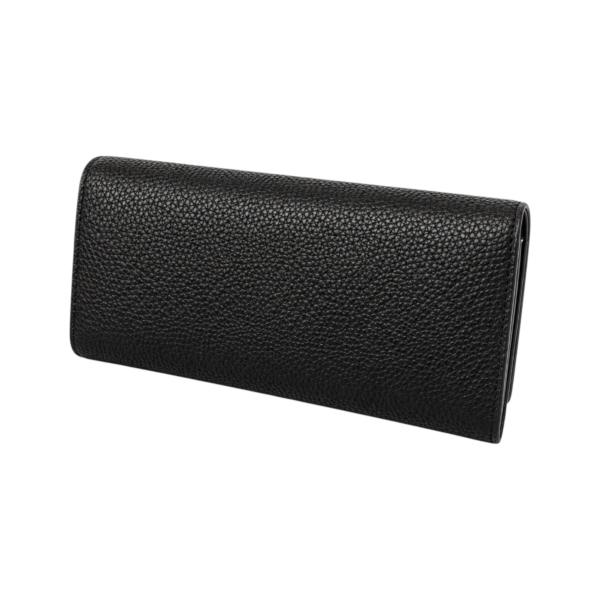 Tommy Hilfiger - Γυναικείο Πορτοφόλι Th Emblem Lrg Flap Wallet AW0AW14651-BDS Μαύρο AW0AW14651-BDS
