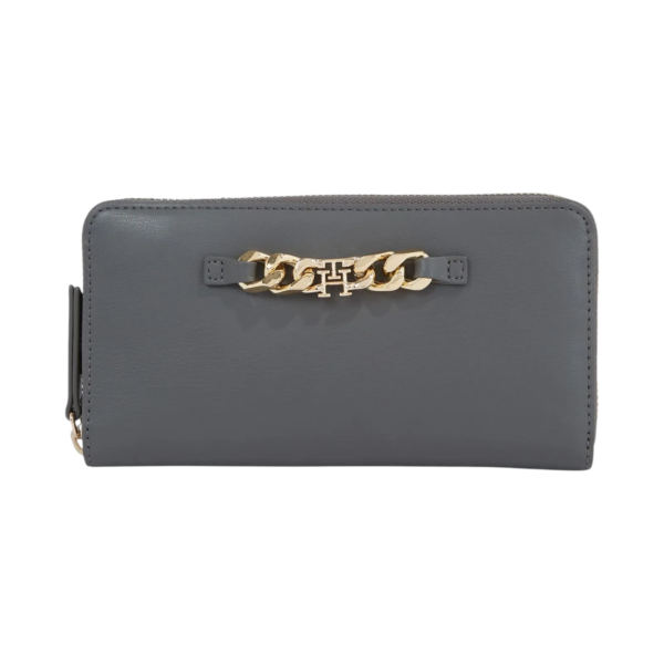 Tommy Hilfiger - Γυναικείο Πορτοφόλι Th Luxe Large Za AW0AW15608-0IN Γκρι