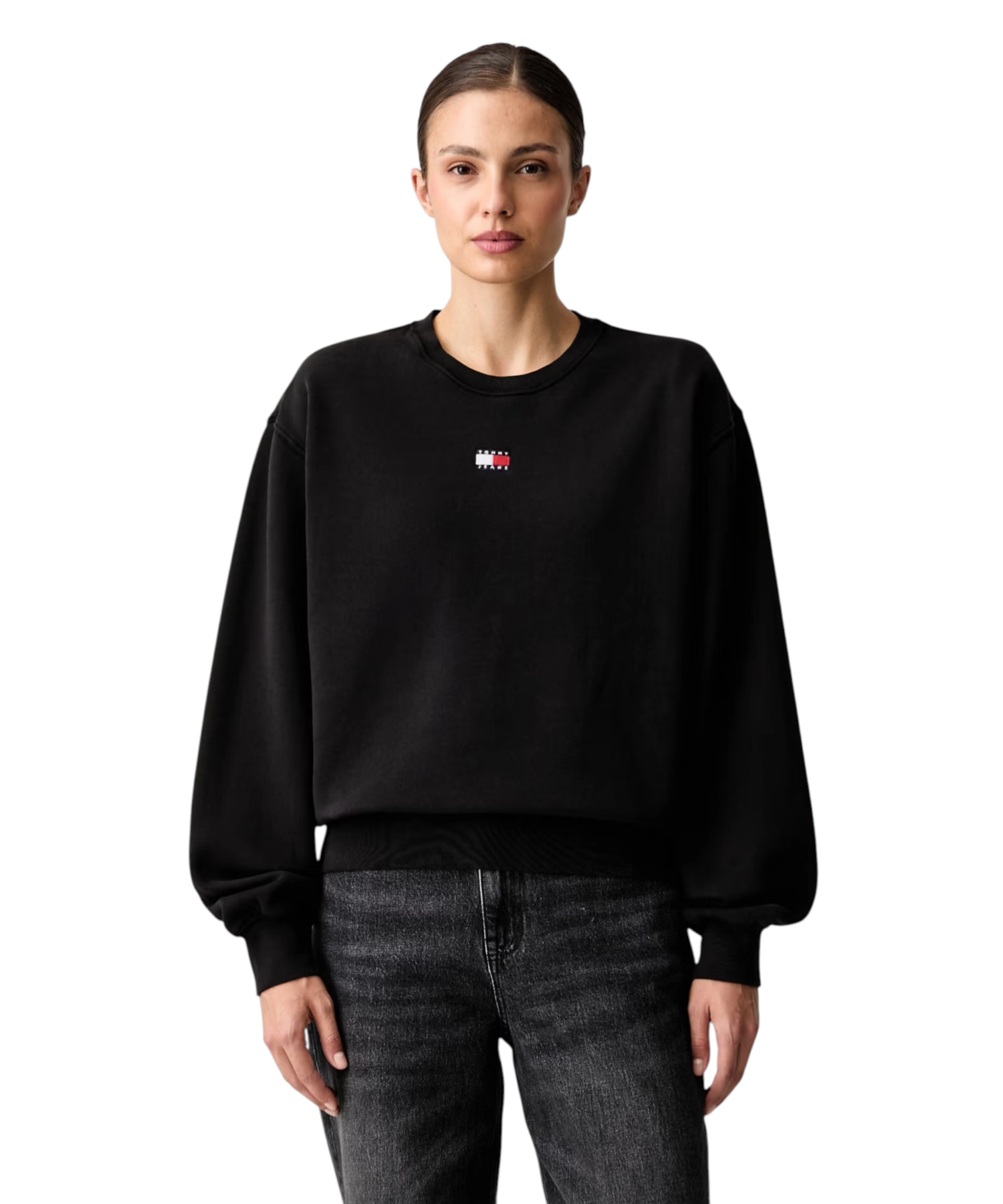 Tommy Hilfiger - Γυναικείο Φούτερ Badge crew ext Regular Fit DW0DW23297-BDS Μαύρο (1) Tommy Hilfiger - Γυναικείο Φούτερ Badge crew ext Regular Fit DW0DW23297-BDS Μαύρο DW0DW23297-BDS
