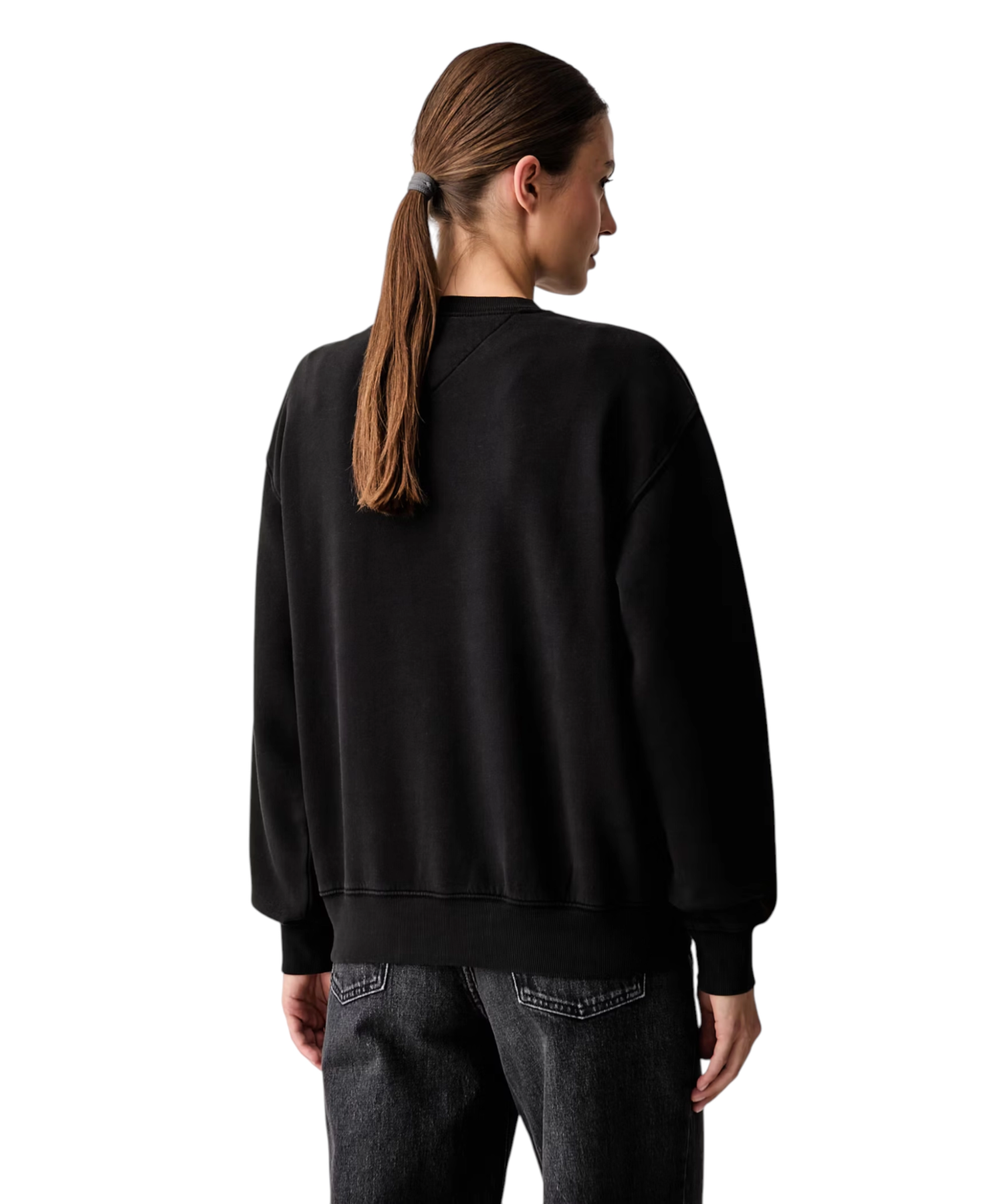 Tommy Hilfiger – Γυναικείο Φούτερ Badge crew ext Regular Fit DW0DW23297-BDS Μαύρο (3) Tommy Hilfiger - Γυναικείο Φούτερ Badge crew ext Regular Fit DW0DW23297-BDS Μαύρο DW0DW23297-BDS