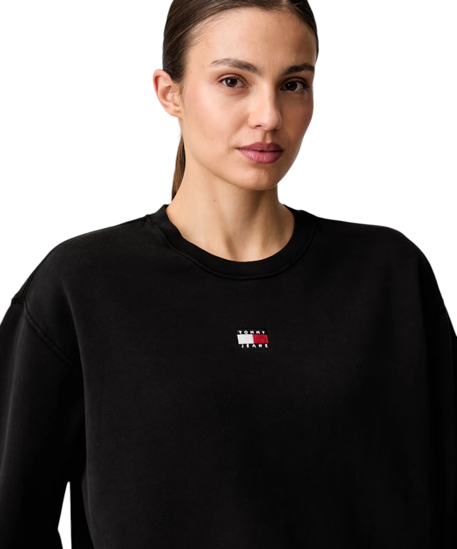 Tommy Hilfiger – Γυναικείο Φούτερ Badge crew ext Regular Fit DW0DW23297-BDS Μαύρο (4) Tommy Hilfiger - Γυναικείο Φούτερ Badge crew ext Regular Fit DW0DW23297-BDS Μαύρο DW0DW23297-BDS