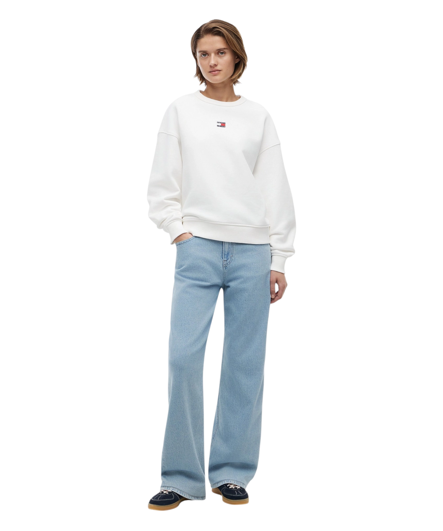 Tommy Hilfiger – Γυναικείο Φούτερ Badge crew ext Regular Fit DW0DW23297-YBL Εκρού (1) Tommy Hilfiger - Γυναικείο Φούτερ Badge crew ext Regular Fit DW0DW23297-YBL Εκρού DW0DW23297-YBL