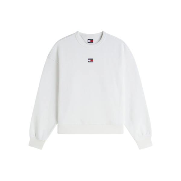 Tommy Hilfiger - Γυναικείο Φούτερ Badge crew ext Regular Fit DW0DW23297-YBL Εκρού DW0DW23297-YBL