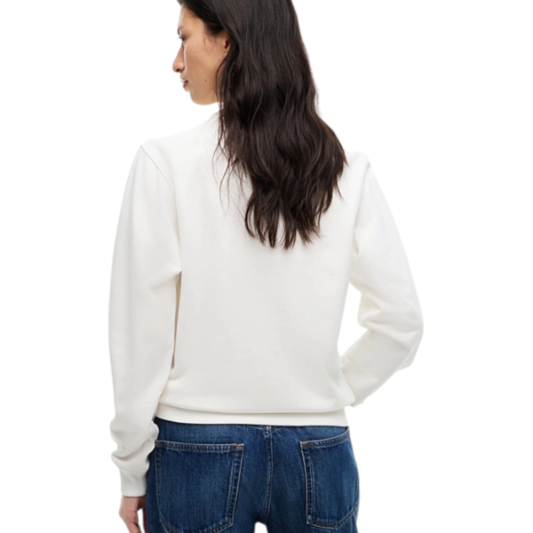 Tommy Hilfiger - Γυναικείο Φούτερ Flag Badge Crew Neck DW0DW23906-YBL Λευκό DW0DW23906-YBL