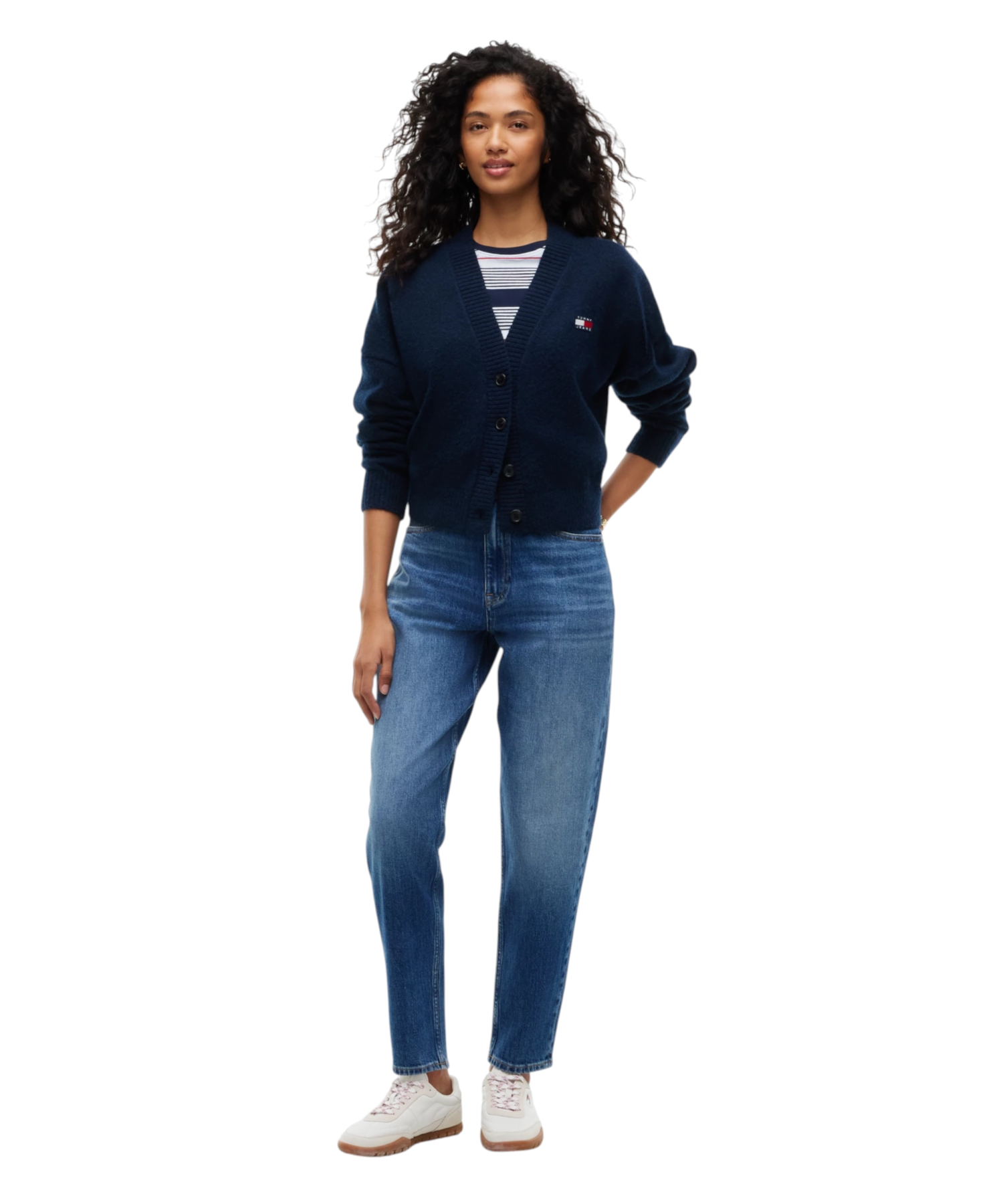 Tommy Hilfiger – Γυναικείο Ψηλόμεσο Παντελόνι Τζιν High Rise Tapered Mom Fit DW0DW23513-1BK Μπλε (1) Tommy Hilfiger - Γυναικείο Ψηλόμεσο Παντελόνι Τζιν High Rise Tapered Mom Fit DW0DW23513-1BK Μπλε DW0DW23513-1BK