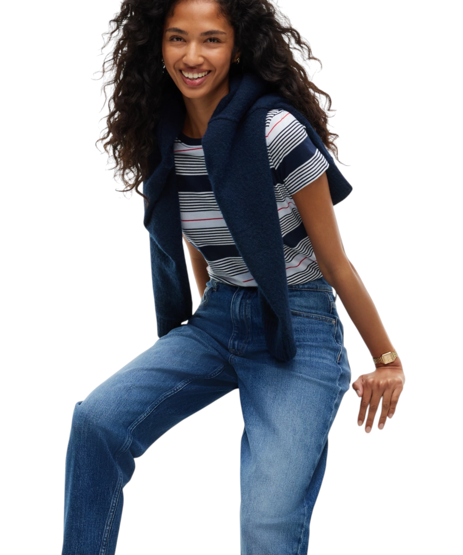 Tommy Hilfiger – Γυναικείο Ψηλόμεσο Παντελόνι Τζιν High Rise Tapered Mom Fit DW0DW23513-1BK Μπλε (4) Tommy Hilfiger - Γυναικείο Ψηλόμεσο Παντελόνι Τζιν High Rise Tapered Mom Fit DW0DW23513-1BK Μπλε DW0DW23513-1BK