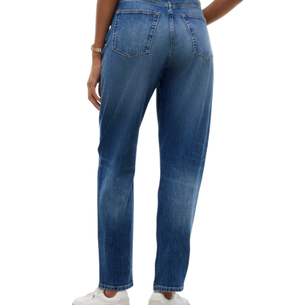 Tommy Hilfiger - Γυναικείο Ψηλόμεσο Παντελόνι Τζιν High Rise Tapered Mom Fit DW0DW23513-1BK Μπλε DW0DW23513-1BK
