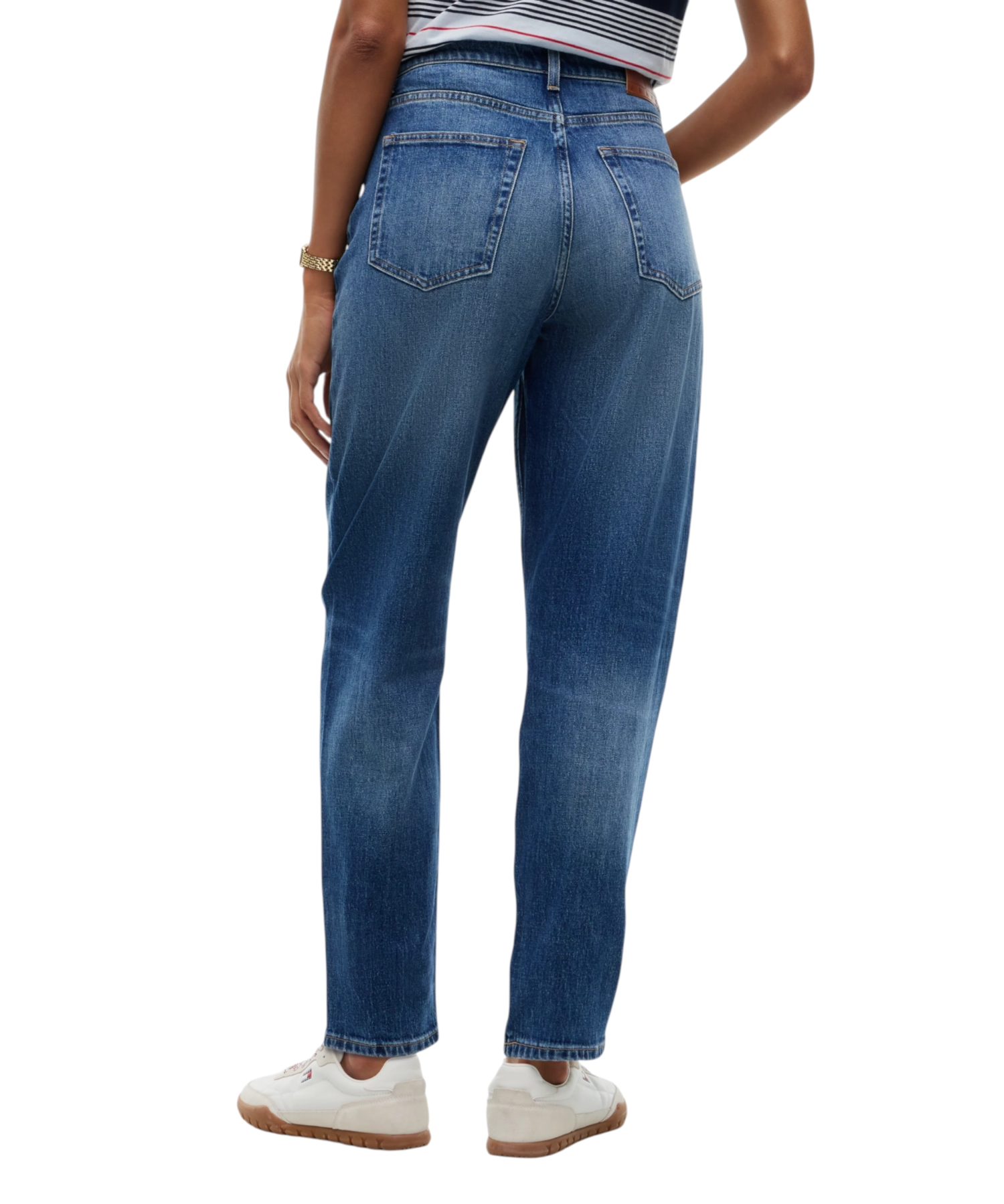 Tommy Hilfiger – Γυναικείο Ψηλόμεσο Παντελόνι Τζιν High Rise Tapered Mom Fit DW0DW23513-1BK Μπλε (5) Tommy Hilfiger - Γυναικείο Ψηλόμεσο Παντελόνι Τζιν High Rise Tapered Mom Fit DW0DW23513-1BK Μπλε DW0DW23513-1BK