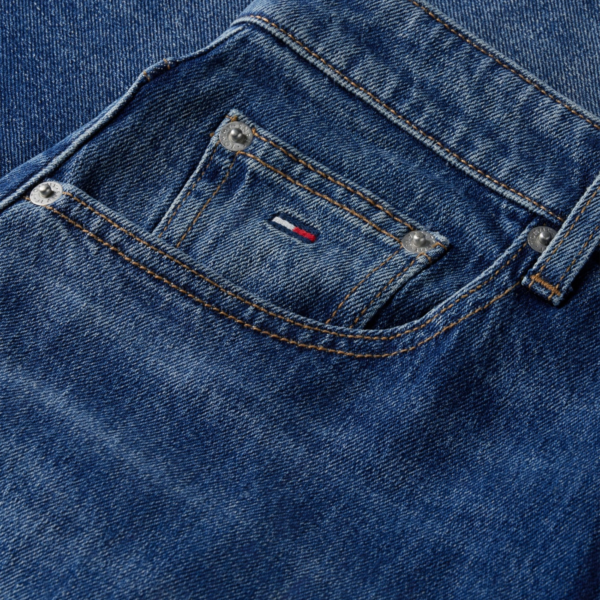 Tommy Hilfiger - Γυναικείο Ψηλόμεσο Παντελόνι Τζιν High Rise Tapered Mom Fit DW0DW23513-1BK Μπλε DW0DW23513-1BK