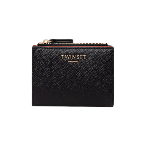 Twinset - Γυναικείο Πορτοφόλι Saffiano Leather 262TH7052-13808 Μαύρο