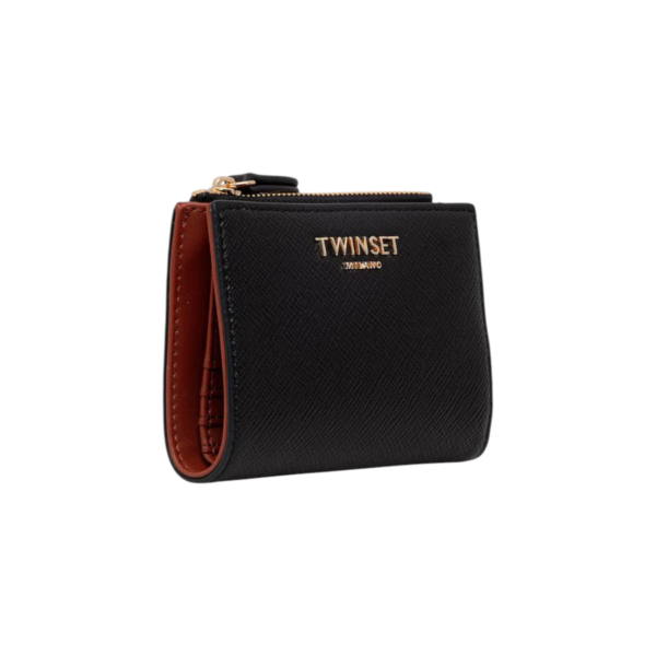 Twinset - Γυναικείο Πορτοφόλι Saffiano Leather 262TH7052-13808 Μαύρο 262TH7052-13808