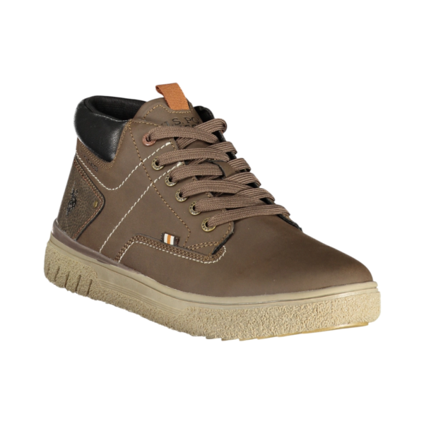 U.S. Polo Assn. - Ανδρικά Μποτάκια Eco-Leather PYRO001MGUT1-002 Καφέ PYRO001MGUT1-002
