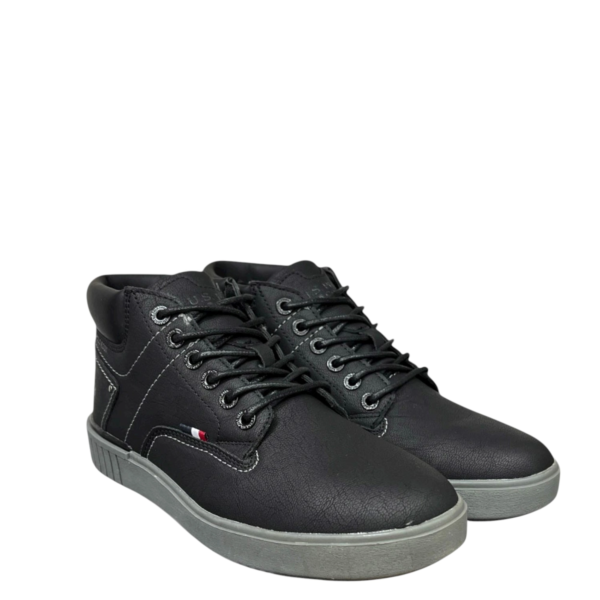 U.S. Polo Assn. - Ανδρικά Μποτάκια Eco-Leather PYRO001MGUT1-BLK Μαύρο PYRO001MGUT1-BLK