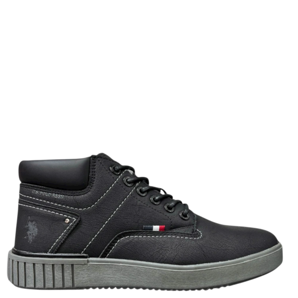 U.S. Polo Assn. - Ανδρικά Μποτάκια Eco-Leather PYRO001MGUT1-BLK Μαύρο