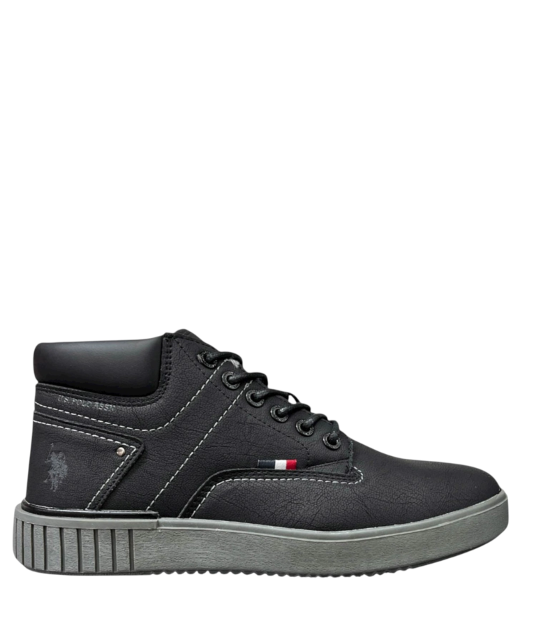 U.S. Polo Assn. - Ανδρικά Μποτάκια Eco-Leather PYRO001MGUT1-BLK Μαύρο