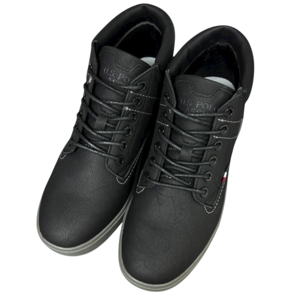U.S. Polo Assn. - Ανδρικά Μποτάκια Eco-Leather PYRO001MGUT1-BLK Μαύρο PYRO001MGUT1-BLK