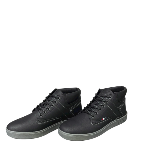 U.S. Polo Assn. - Ανδρικά Μποτάκια Eco-Leather PYRO001MGUT1-BLK Μαύρο PYRO001MGUT1-BLK