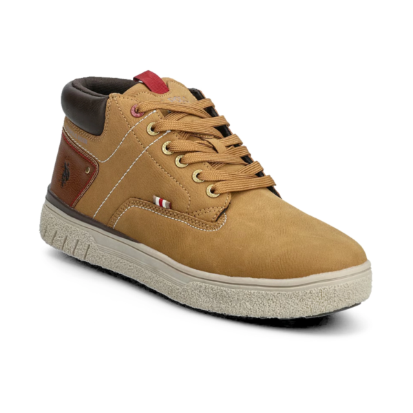 U.S. Polo Assn. - Ανδρικά Μποτάκια Eco-Leather PYRO001MGUT1-CUO Ταμπά PYRO001MGUT1-CUO
