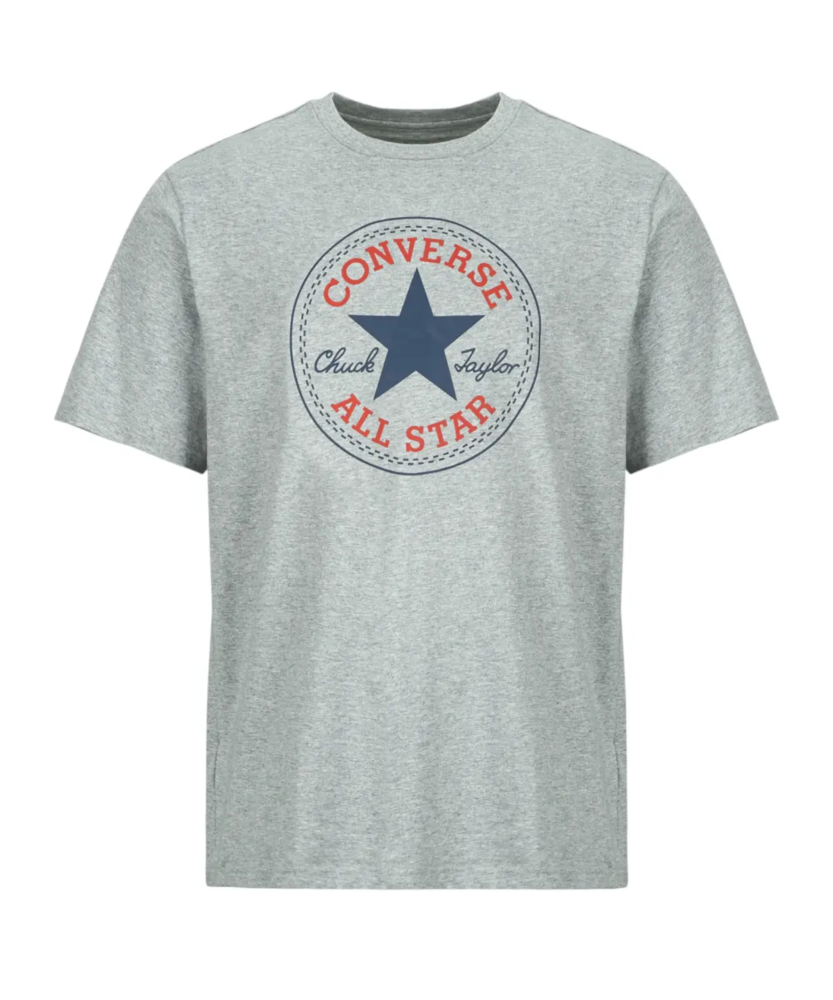Converse - Ανδρικό T‑shirt Chuck Taylor All Star Patch Relaxed Fit CVM5T459-027 Γκρι