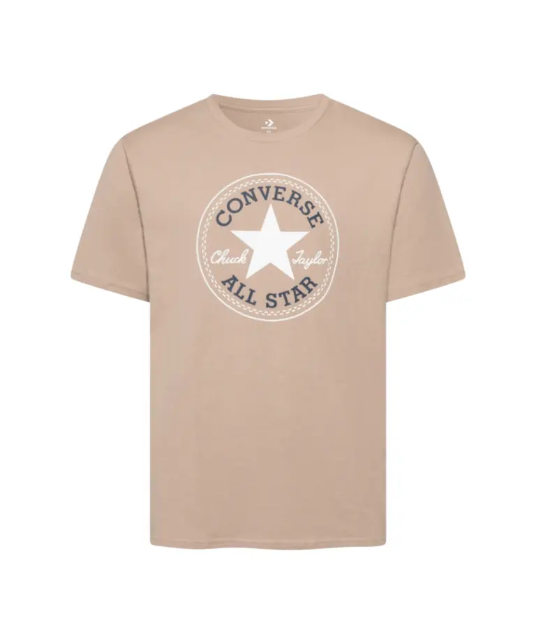 Converse - Ανδρικό T‑shirt Chuck Taylor All Star Patch Relaxed Fit CVM5T459-242 Μπεζ
