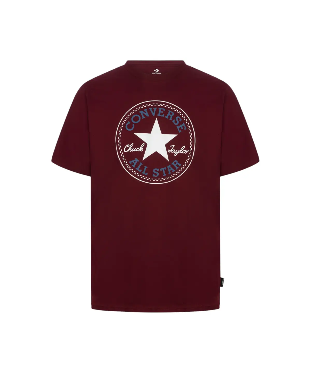 Converse - Ανδρικό T‑shirt Chuck Taylor All Star Patch Relaxed Fit CVM5T459-601 Μπορντό