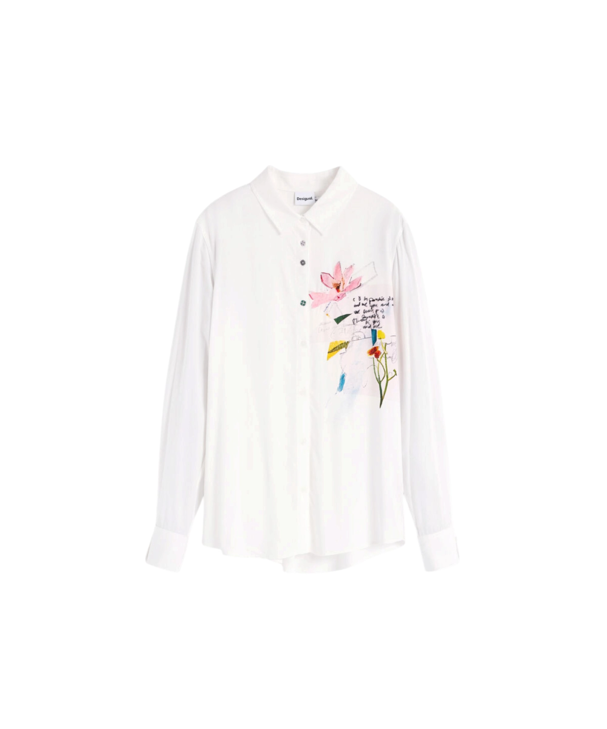 Desigual - Γυναικείo Πουκάμισο Tamesis 26WWCW12-1000 Λευκό