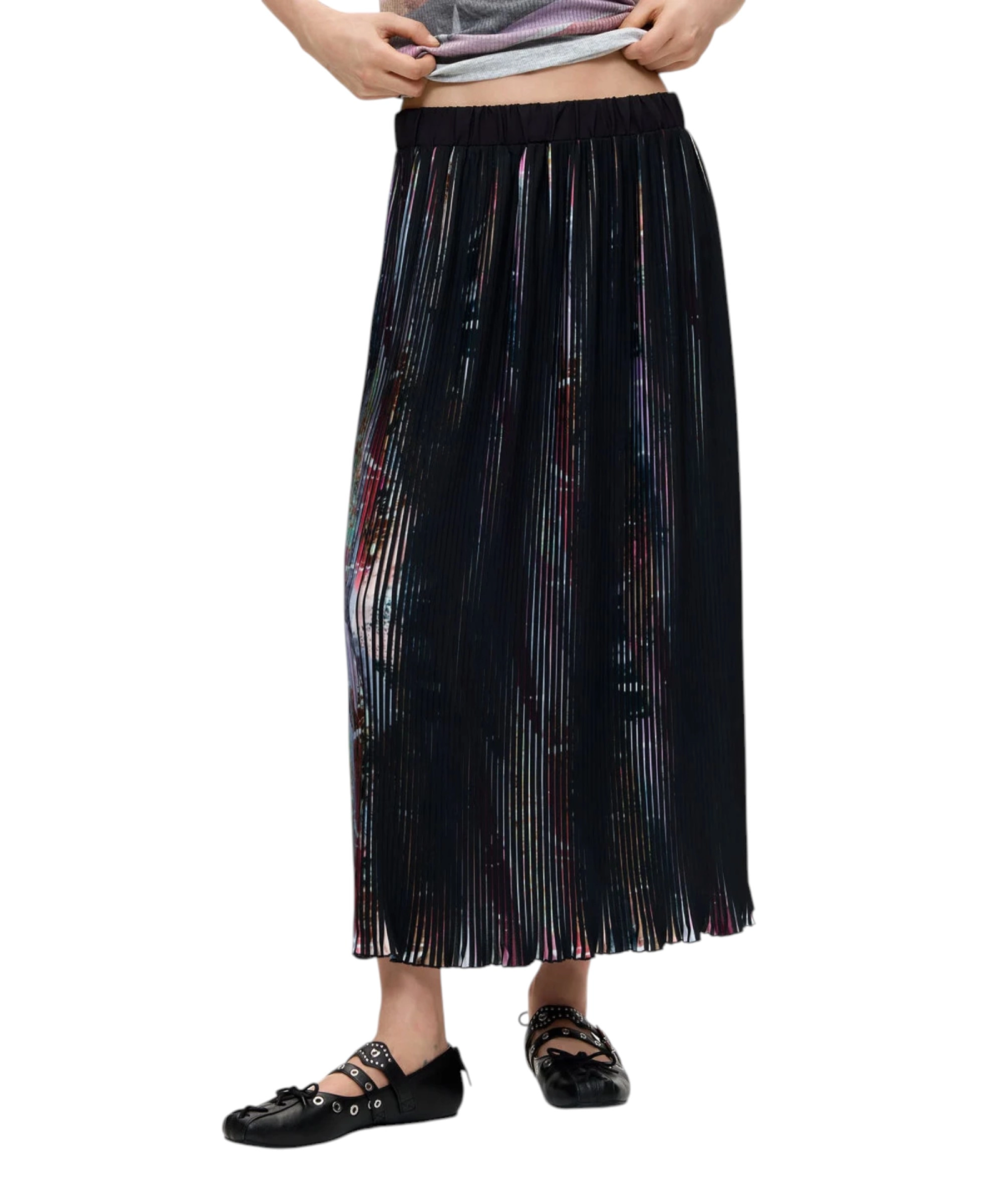 Desigual - Γυναικεία Μακριά Φούστα 26WWFW05-2000 Μαύρο